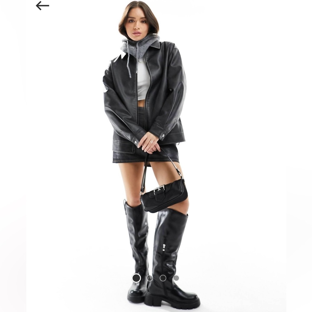 Top Shop Oversized Bomber Jacket